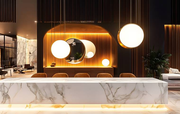 Quầy bar đá marble
